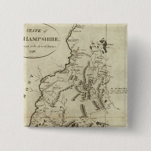 State of New Hampshire 4 15 Cm Square Badge