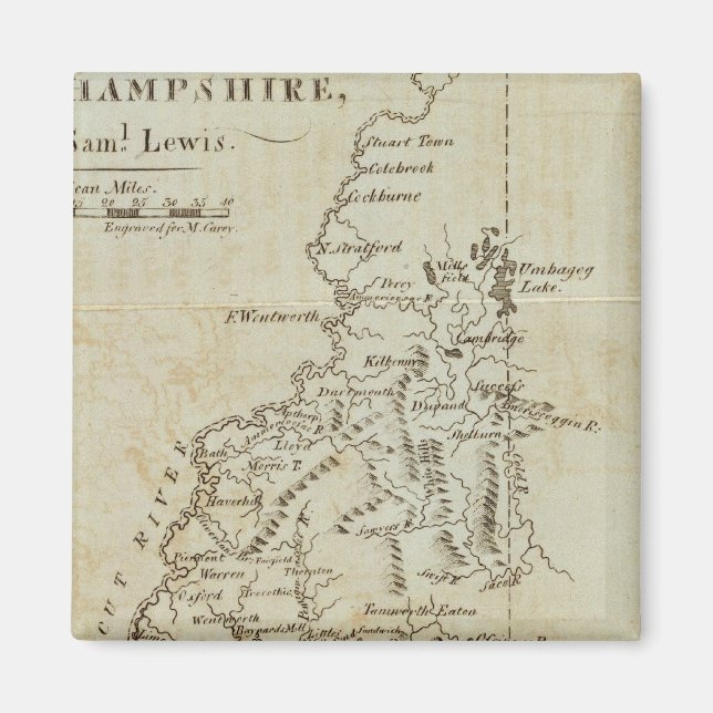 State of New Hampshire Magnet (Front)
