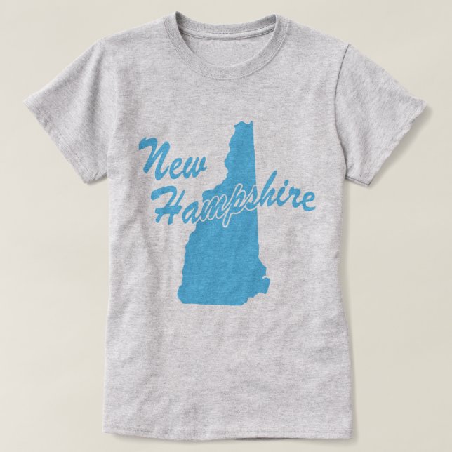 State Of New Hampshire Shape T-shirt (Design Front)
