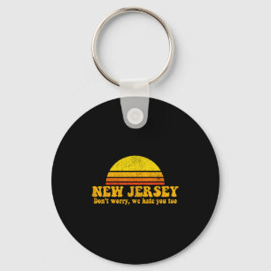 State Of New Jersey Funny Vintage Slogan Retro Sou Key Ring