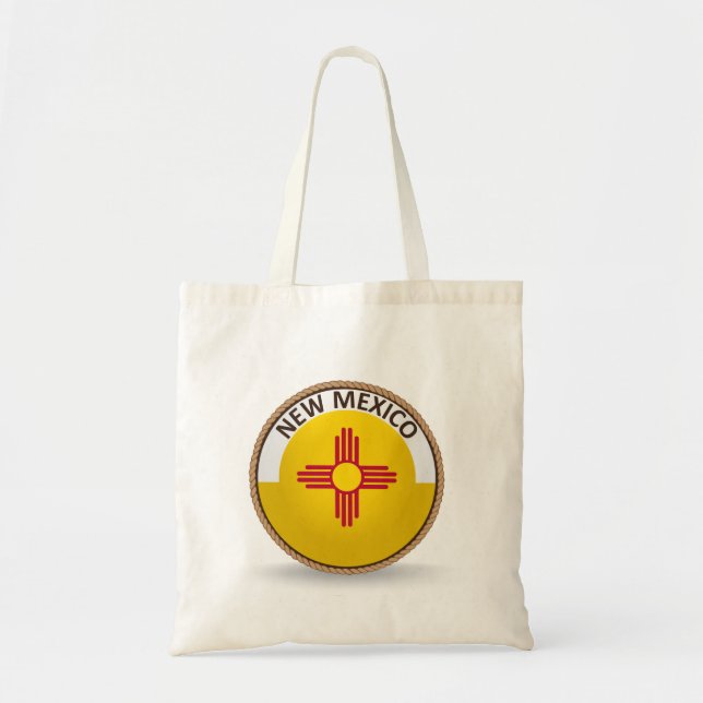 State of New Mexico Flag Seal Tote Bag (Front)