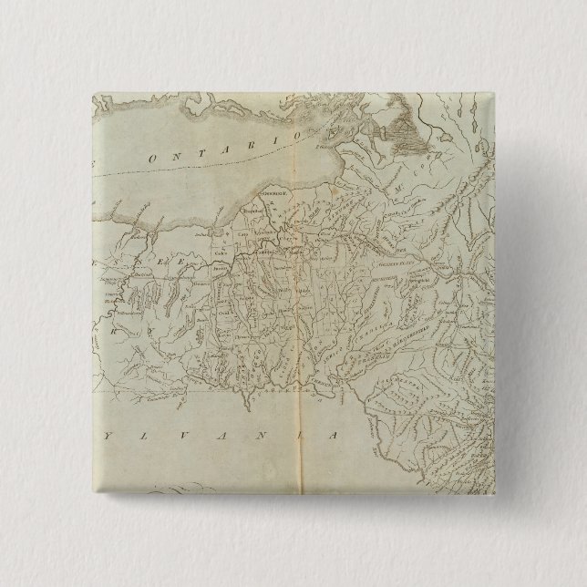 State of New York 2 15 Cm Square Badge (Front)