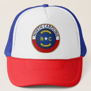 State of North Carolina Flag Seal Trucker Hat