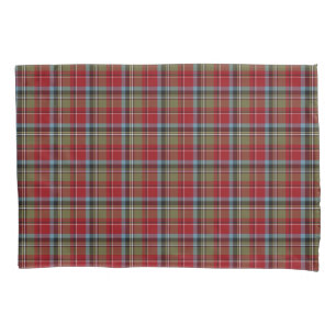 State of North Carolina Tartan Colourful Plaid Pillowcase