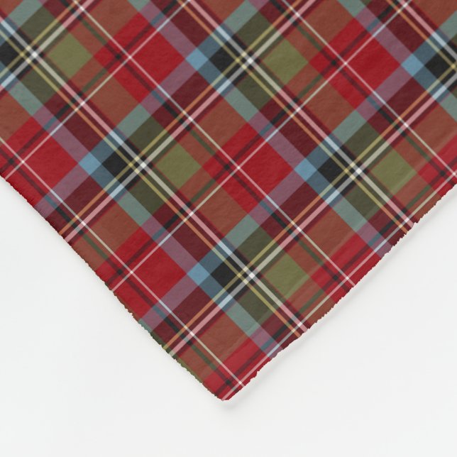 State of North Carolina Tartan Fleece Blanket (Corner)