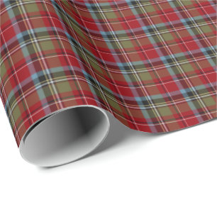 State of North Carolina Tartan Wrapping Paper