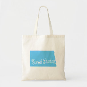 State Of North Dakota Shape Tote Bag