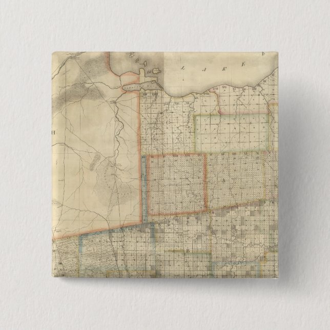 State of Ohio 2 15 Cm Square Badge (Front)