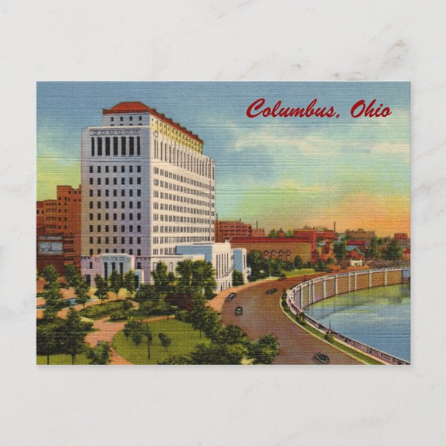 State of Ohio Office Building Vintage Postcard (Front)