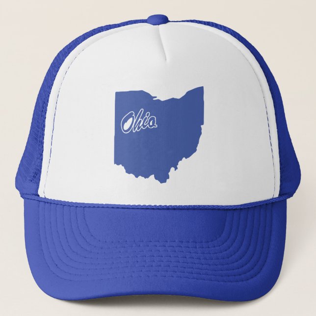 State Of Ohio Shape Trucker Hat (Front)