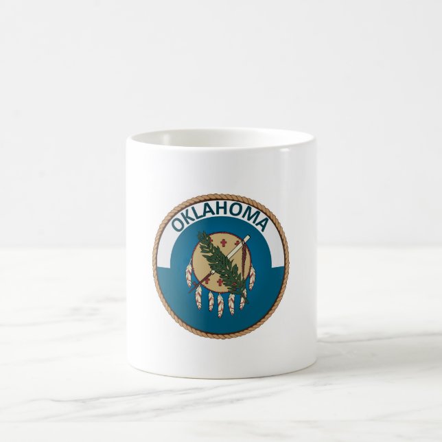 State of Oklahoma Flag Seal Coffee Mug (Center)