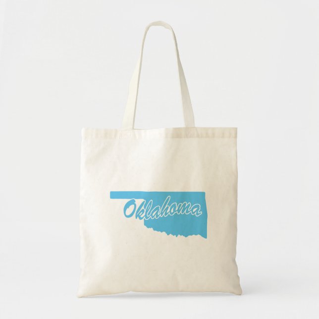 State Of Oklahoma Shape Tote Bag (Front)