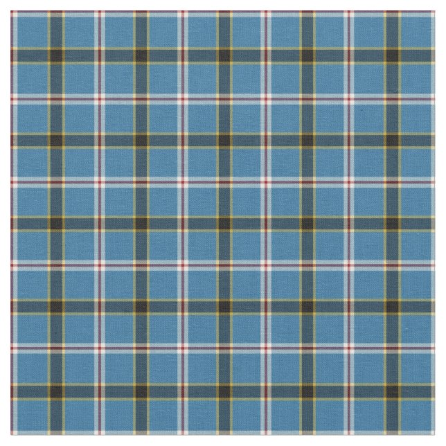 State of Oklahoma Tartan Fabric (Close Up)