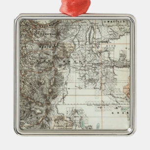 State Of Oregon Metal Tree Decoration