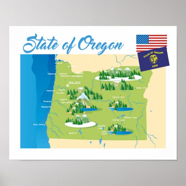 State of Oregon Poster (Front)