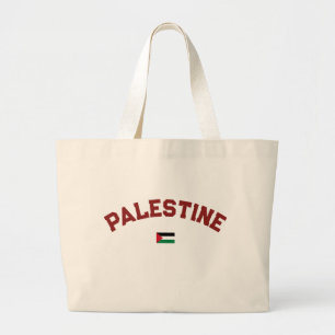 State of Palestine Varsity College University Styl Large Tote Bag