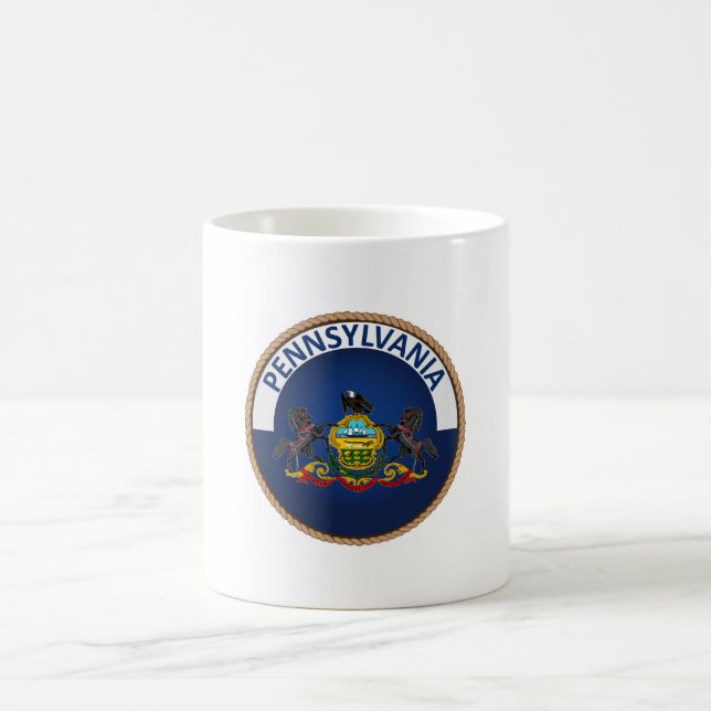 State of Pennsylvania Flag Seal Coffee Mug (Center)
