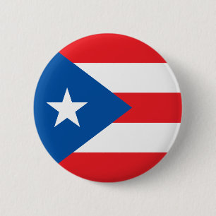 State of Puerto Rico flag 6 Cm Round Badge