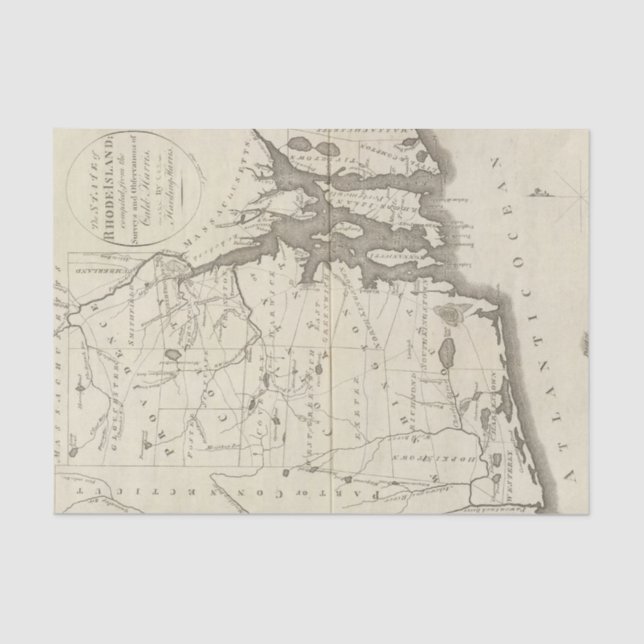 State of Rhode Island Tissue Paper (Front)