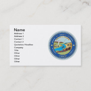 State of South Dakota seal Business Card
