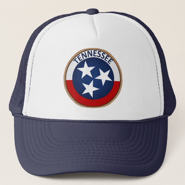 State of Tennessee Flag Seal Trucker Hat (Front)