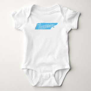 State Of Tennessee Shape Baby Bodysuit