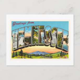 State of Tennessee TN Old Vintage Travel Souvenir Postcard
