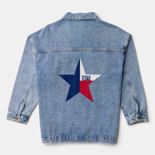 State Of Texas Flag Denim Jacket