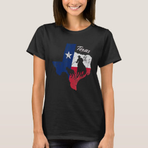 State of Texas Flag Map Distressed  Native Texan T T-Shirt