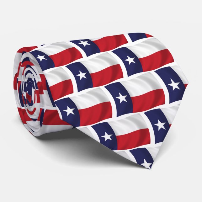 State of Texas Flag Tie (Rolled)