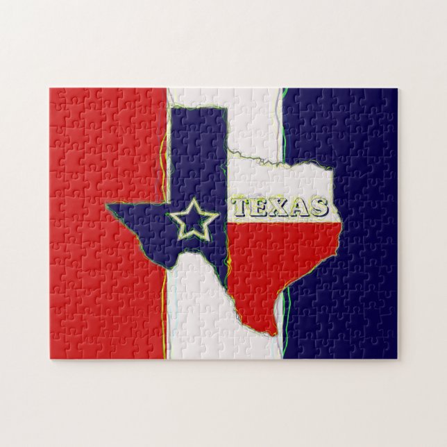 STATE OF TEXAS JIGSAW PUZZLE (Horizontal)