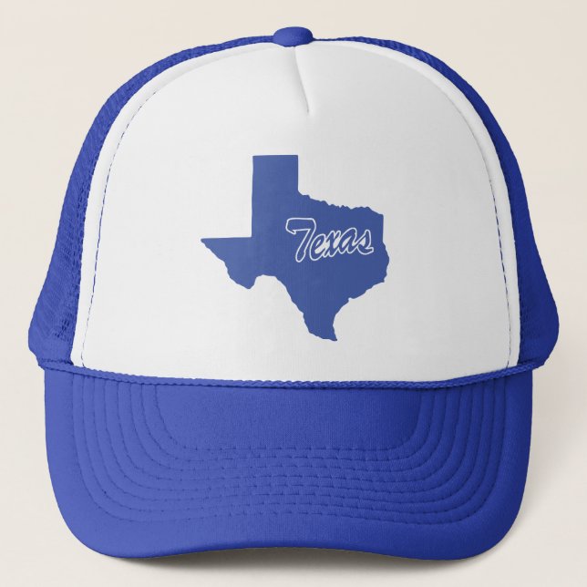 State Of Texas Shape Trucker Hat (Front)