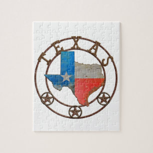 State of Texas Wrought Iron Jigsaw Puzzle