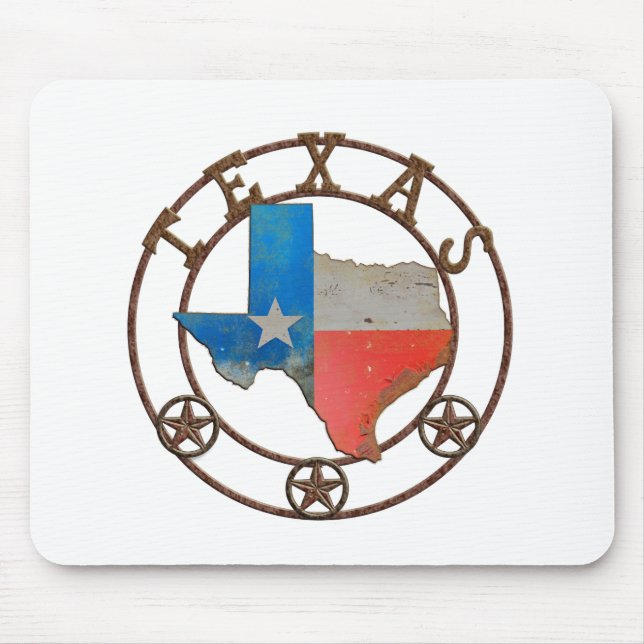 State of Texas Wrought Iron Mouse Pad (Front)