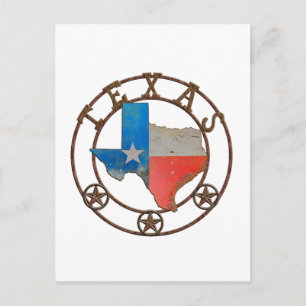 State of Texas Wrought Iron Postcard