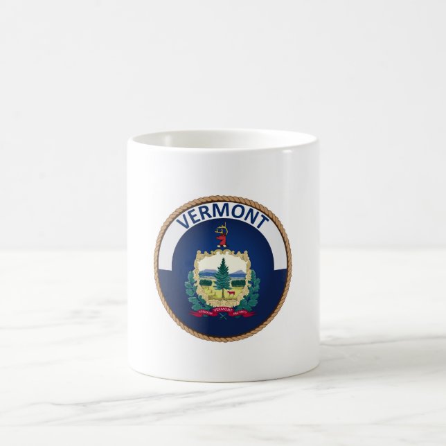 State of Vermont Flag Seal Coffee Mug (Center)