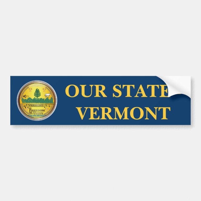 State of Vermont great seal Bumper Sticker (Front)