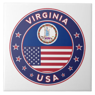 State of Virginia Ceramic Tile