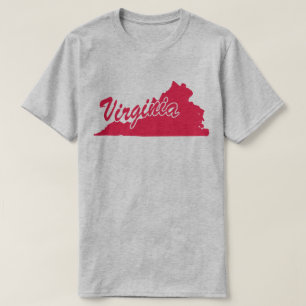State Of Virginia Shape T-shirt