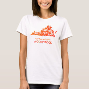 State of Virginia Silhouette Hearts & Hometown T-Shirt