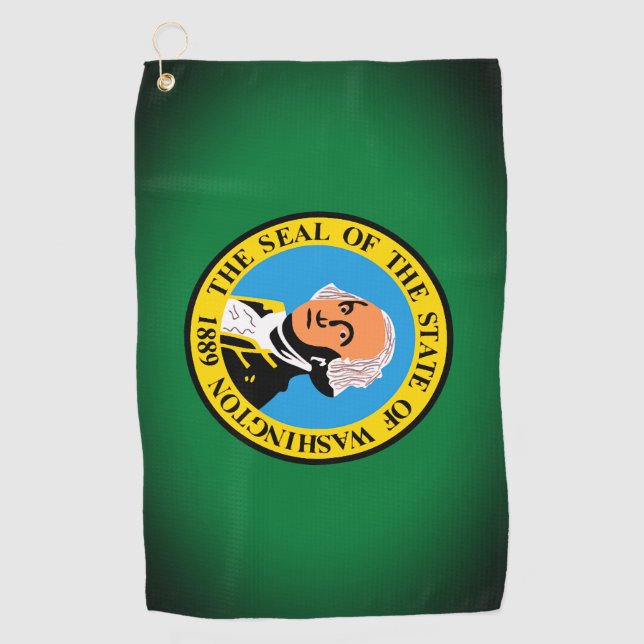 State of Washington Flag Golf Towel (Front)