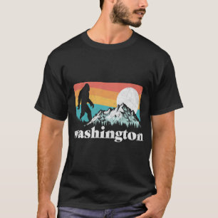 State of Washington Pacific Northwest Bigfoot Moun T-Shirt