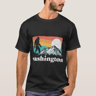 State of Washington Pacific Northwest Bigfoot Moun T-Shirt