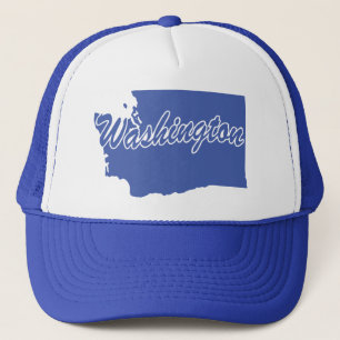 State Of Washington Shape Trucker Hat