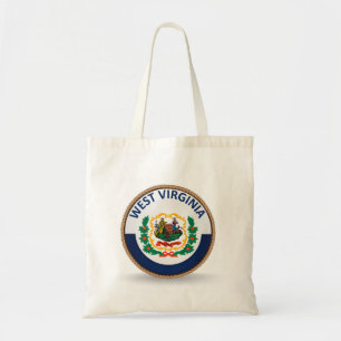 State of West Virginia Flag Seal Tote Bag