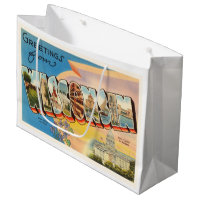 State of Wisconsin WI Old Vintage Travel Souvenir