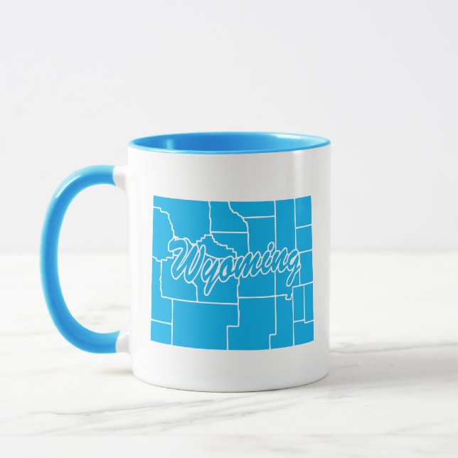State Of Wyoming Shape Mug (Left)