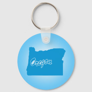 State Oregon Keychain