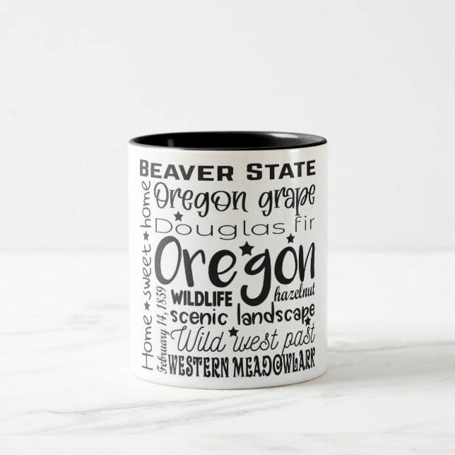 State/Oregon Two-Tone Coffee Mug (Center)