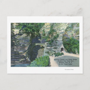 State Park Entrance Tunnel and Sentry Bridge Postcard